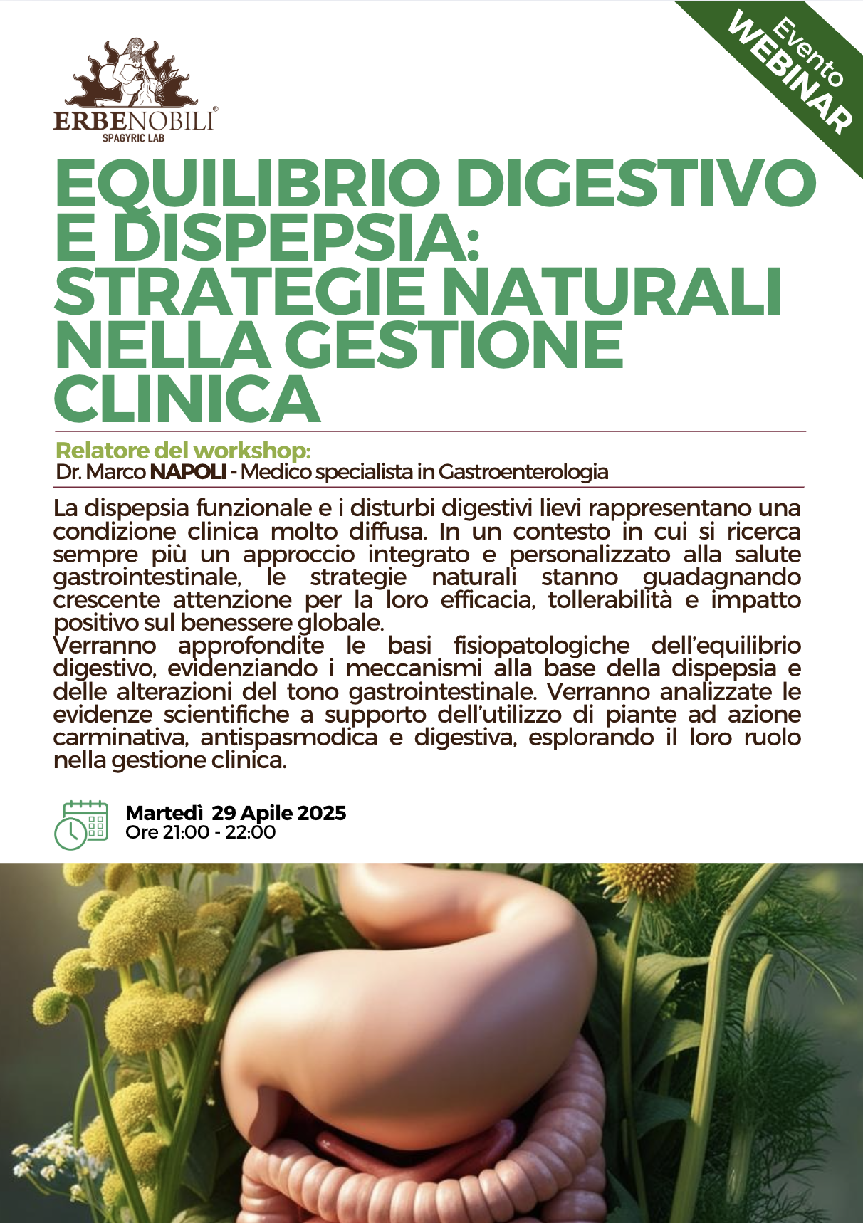 EQUILIBRIO DIGESTIVO E DISPEPSIA: STRATEGIE NATURALI NELLA GESTIONE CLINICA