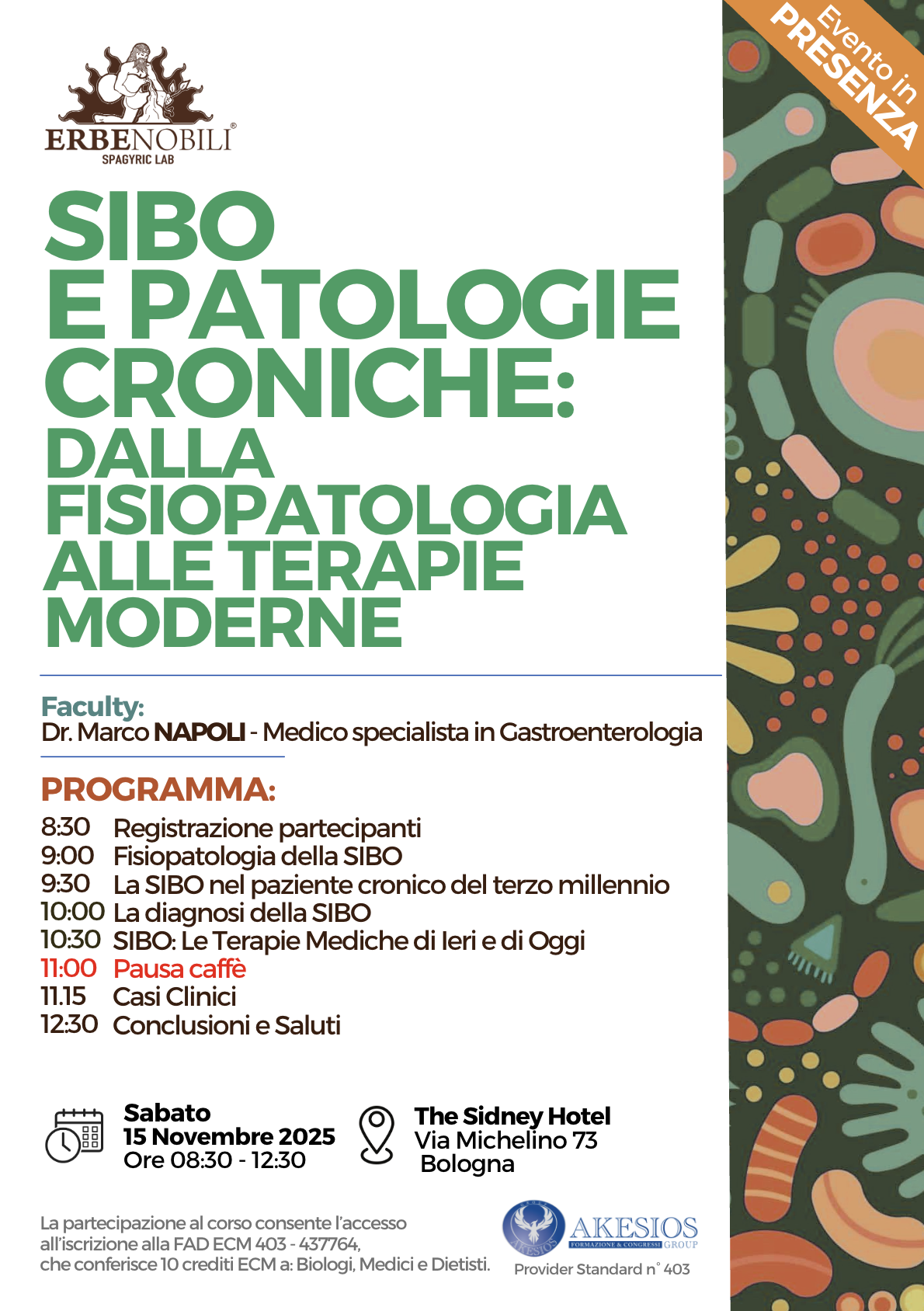 SIBO E PATOLOGIE CRONICHE: DALLA FISIOPATOLOGIA ALLE TERAPIE MODERNE (copia)