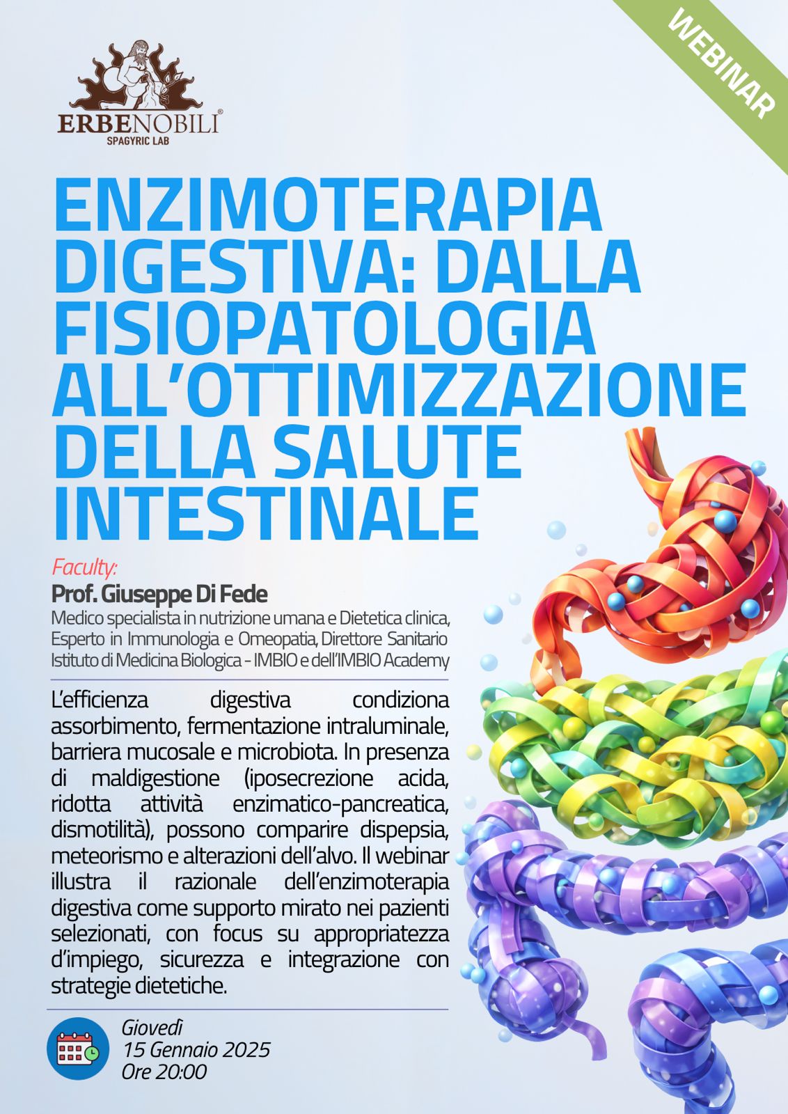 ENZIMOTERAPIA DIGESTIVA: DALLA FISIOPATOLOGIA ALL’OTTIMIZZAZIONE DELLA SALUTE INTESTINALE