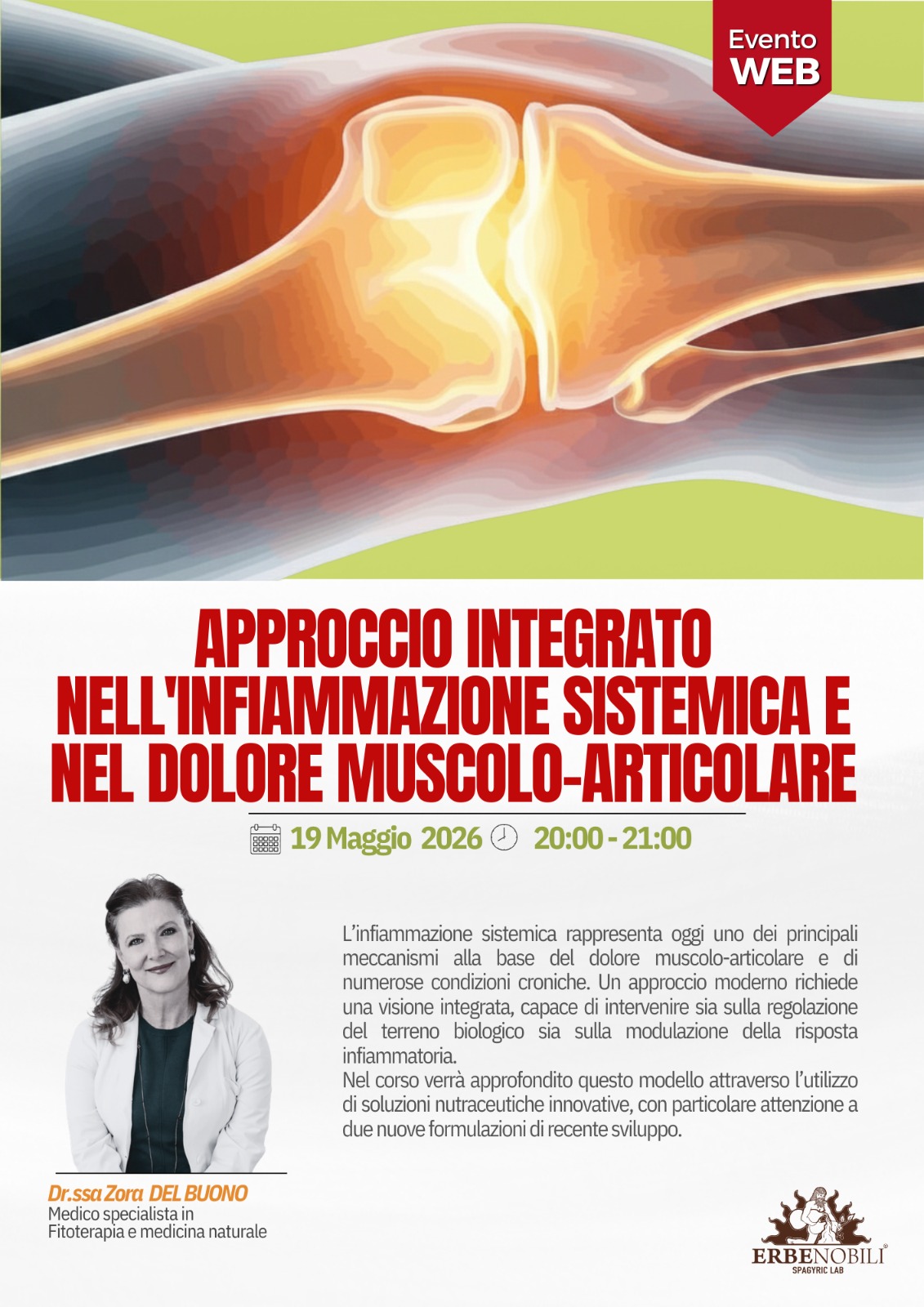 APPROCCIO INTEGRATO NELL'INFIAMMAZIONE SISTEMICA E NEL DOLORE MUSCOLO-ARTICOLARE.
