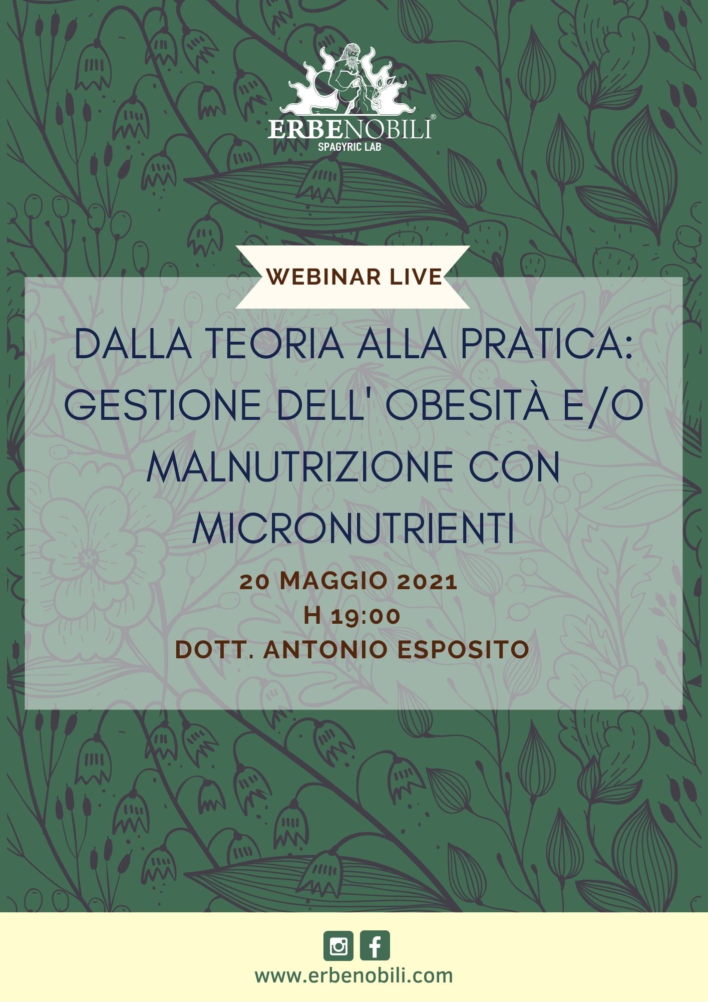 DALLA TEORIA ALLA PRATICA:GESTIONE DELL' OBESITÀ E/O MALNUTRIZIONE  CON  MICRONUTRIENTI